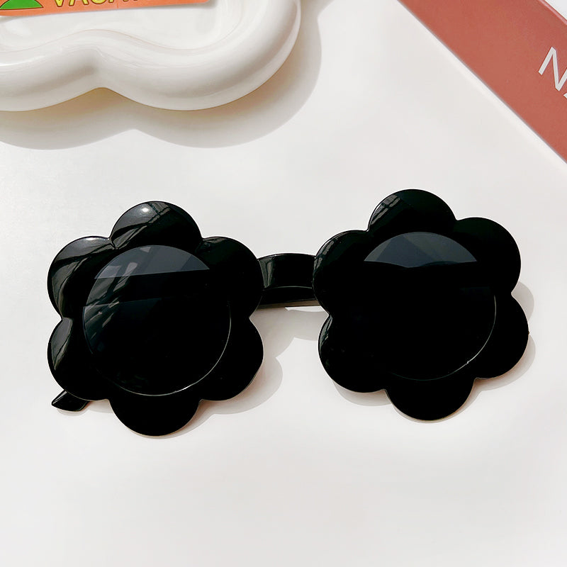Kids Baby Round Flower Sunglasses Shades Glasses UV400 Eyewear