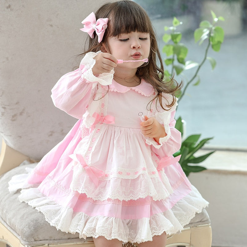 Girls Alice Princess Lotia Spain Boutique Princess Cotton Dresses