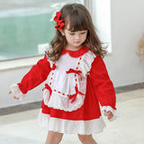 Girls Alice Princess Lotia Spain Boutique Princess Cotton Dresses