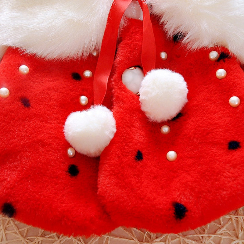 Baby Toddler Girls Cute Fleece Fur Winter Warm Coat