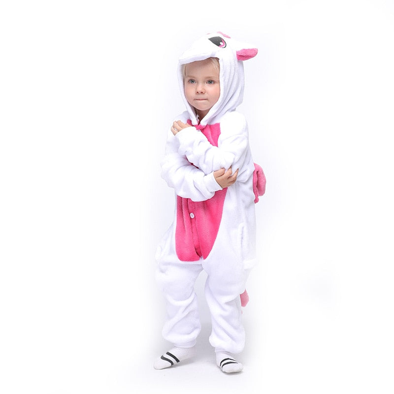 Kids Boy Girl Unicorn Pajamas Sleepwear Funny Jumpsuit