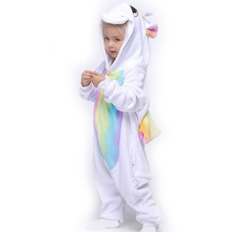 Kids Boy Girl Unicorn Pajamas Sleepwear Funny Jumpsuit