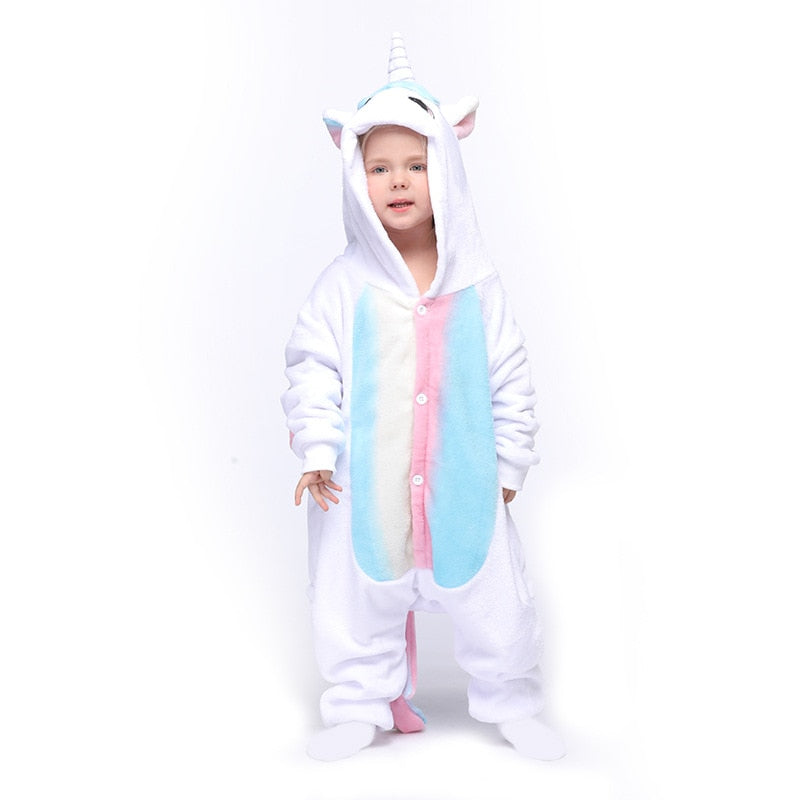 Kids Boy Girl Unicorn Pajamas Sleepwear Funny Jumpsuit