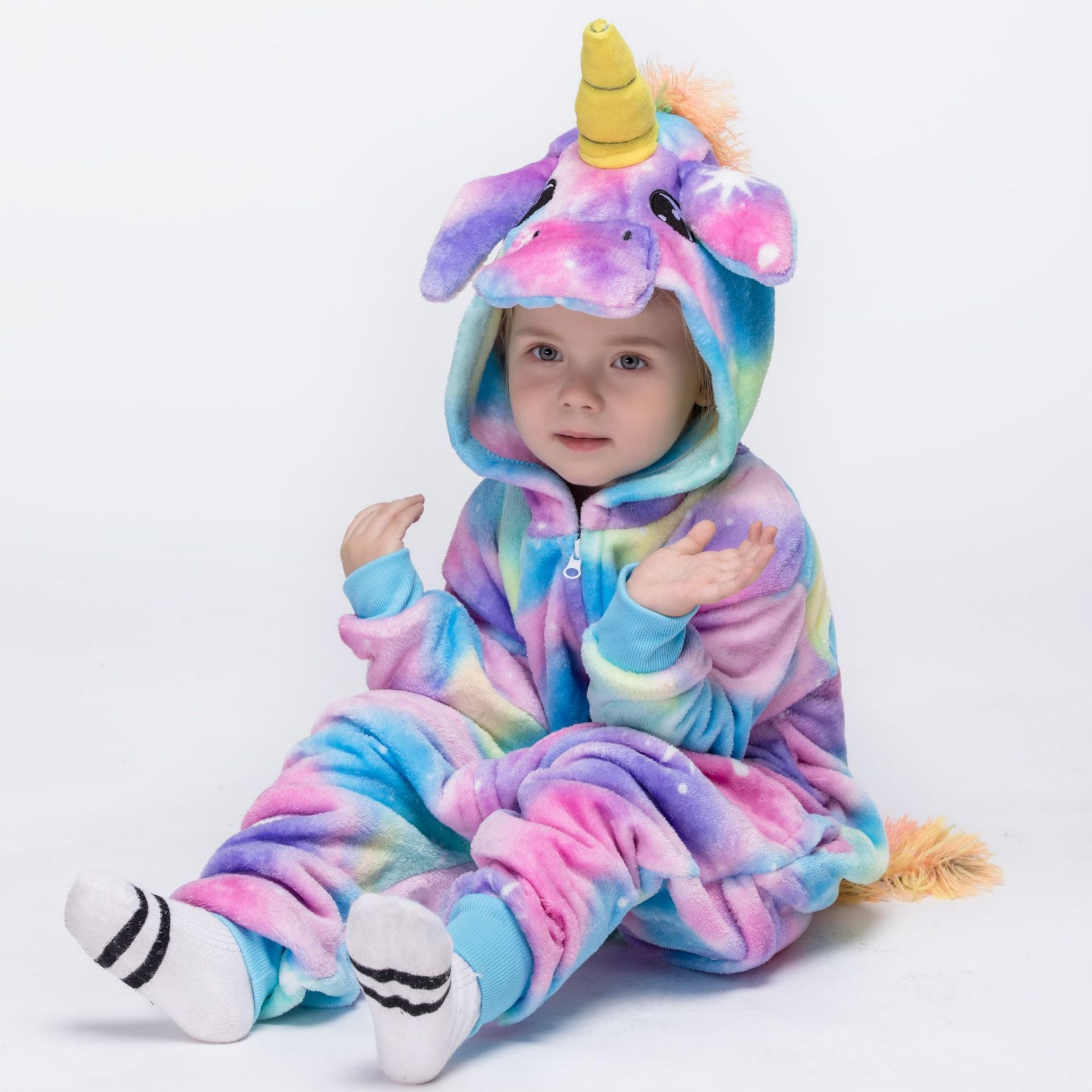 Kids Boy Girl Unicorn Pajamas Sleepwear Funny Jumpsuit