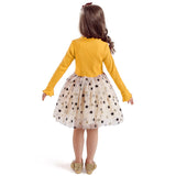 Girls Dresses Holiday Casual Knitted Mesh Tutu Dresses 2-8 Years
