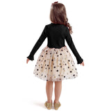 Girls Dresses Holiday Casual Knitted Mesh Tutu Dresses 2-8 Years