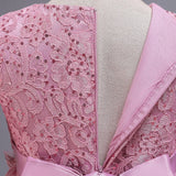 Girls Party Wedding Lace Embroidery Princess Formal Dresses 3-12 Years