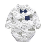 Baby Jungen Formelles Set Baumwolle Schleife Gentleman Outfit 2 Stück