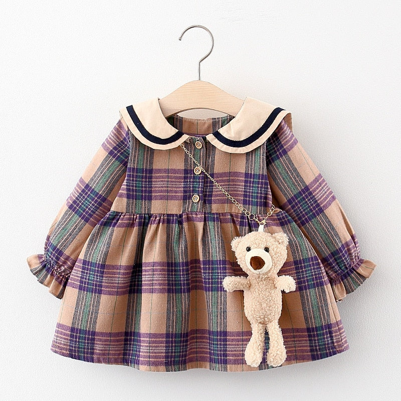 Baby Girls Dress Fall Fashion Cute Long Sleeve Dress