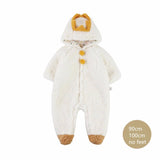 Baby Girls Warm Thicken Romper Cartoon Jumpsuit