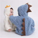 Baby Girls Warm Thicken Romper Cartoon Jumpsuit