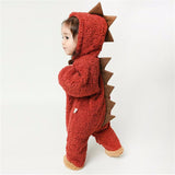Baby Girls Warm Thicken Romper Cartoon Jumpsuit