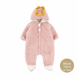 Baby Girls Warm Thicken Romper Cartoon Jumpsuit