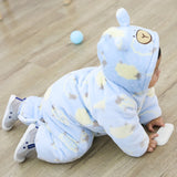 Winter Baby Newborn Climbing Thickened Romper