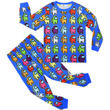 Kid Boy Game Middle School Long Sleeve Pajamas Set