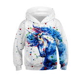 Kid Boy Girl 3D Printed Fashion Long Sleeve Autumn Hoodie