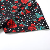Family Matching Printed Flowers One Shoulder Dresses