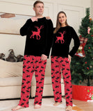 Family Matching Deer Round Neck Long Sleeve Parent-child Christmas Pajamas
