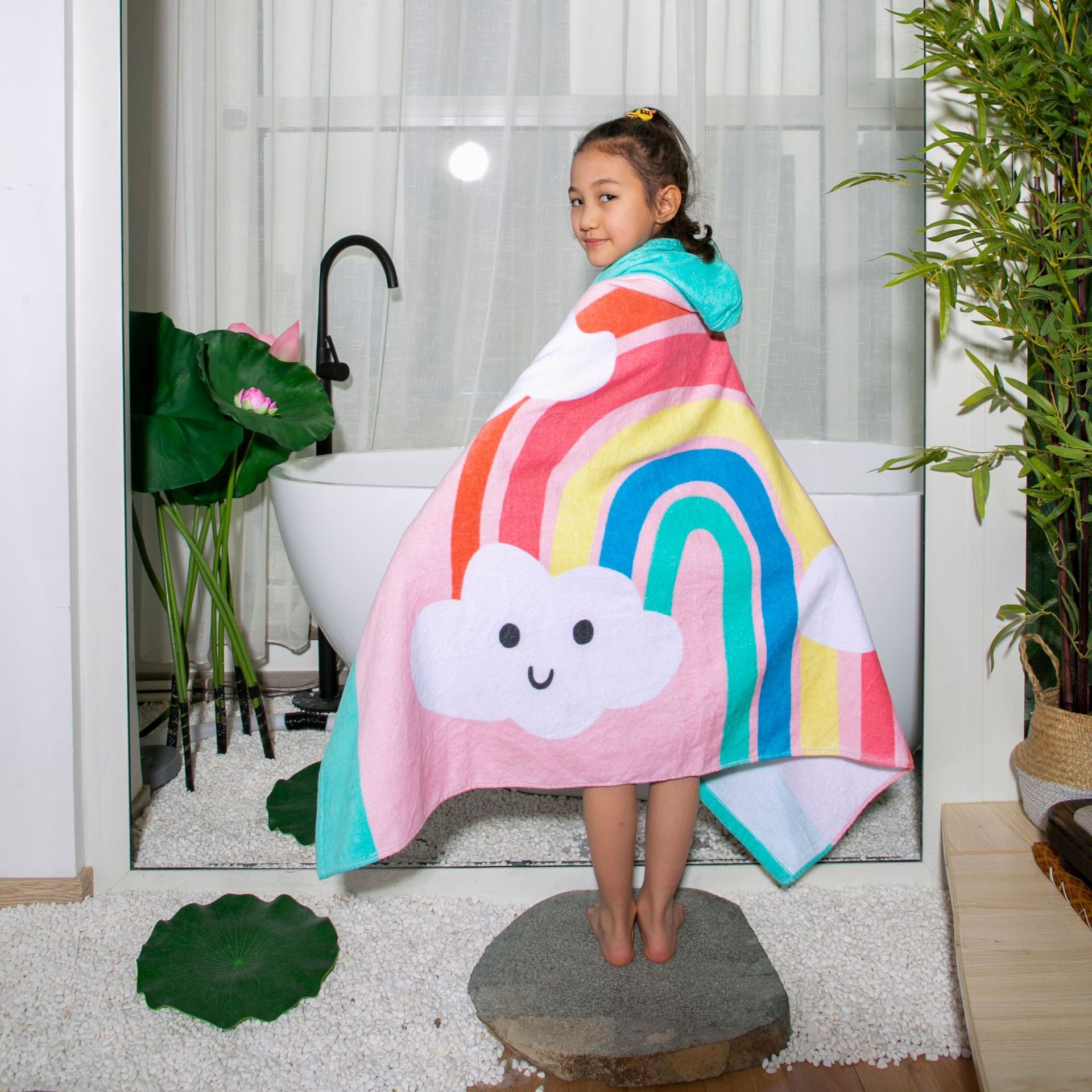 Baby Boy Girl Hooded Towel Spa Towel Bath Blanket Beach Pajamas