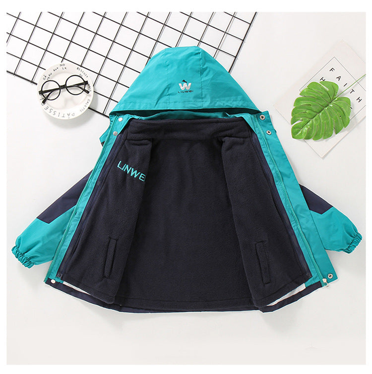 Kid Boys Stormtrooper Jacket 3-in-1 Detachable Autumn Thickened Coats