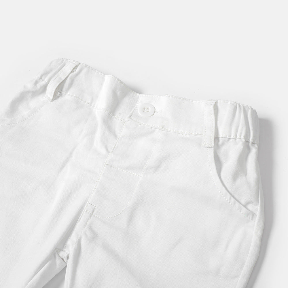 Kid Baby Boy Gentleman Suit Light Blue Long Sleeve Set 2 Pcs