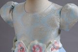 Kid Girl Princess Candy Color Pengpeng Piano Performance  Dresses