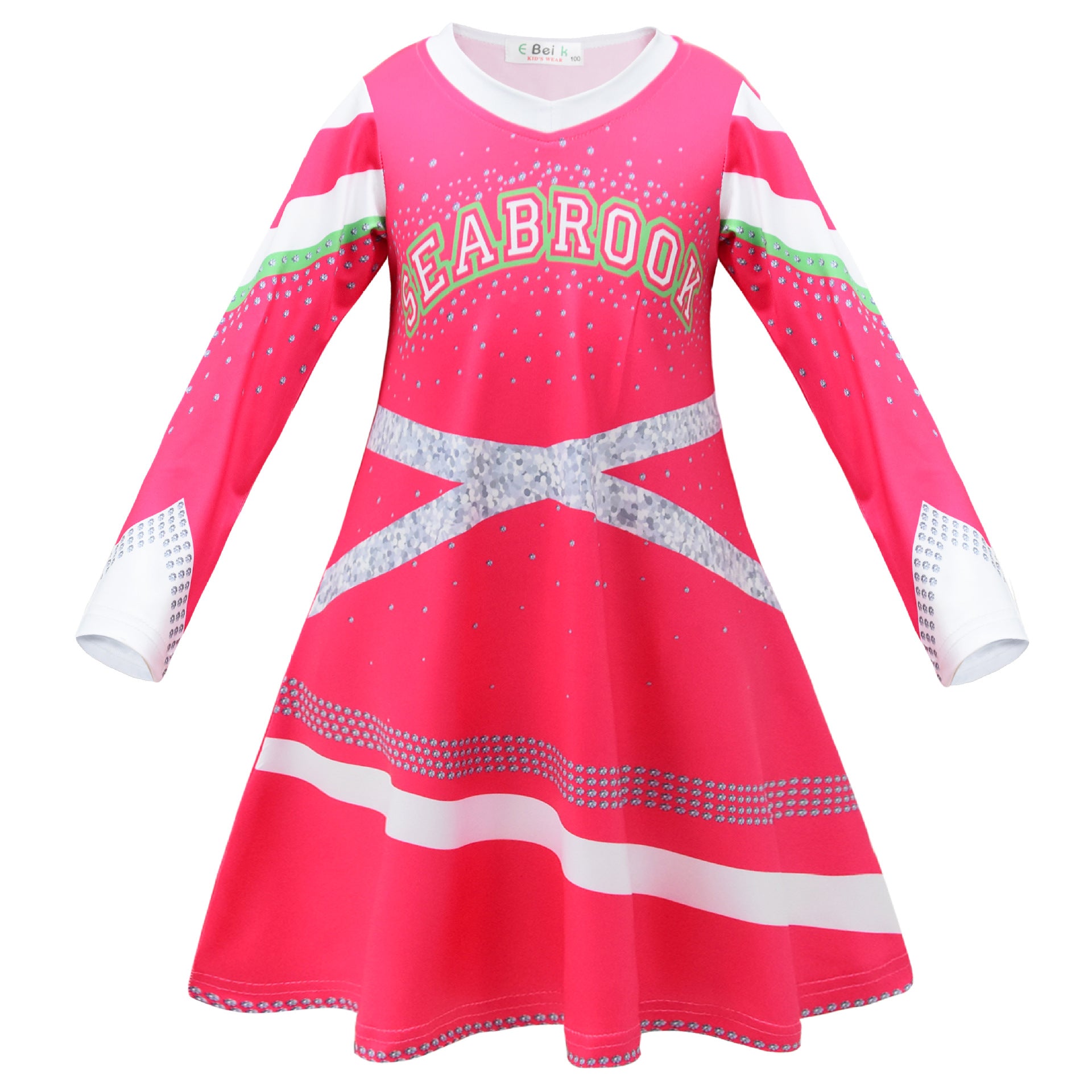 Kid Girl  Halloween Cheerleader Addison Fancy Zombie Cheer Cam Dress