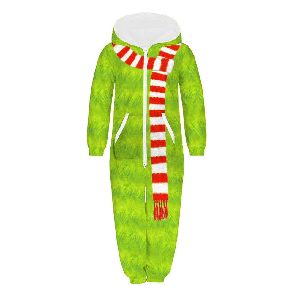 Family Matching Parent-child Long Sleeve Loose Digital Printing Pajamas