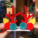 Kid Girl Christmas Hair Clip Small Antler Clip Elk Headdress Three-dimensional Headwear