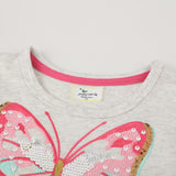 Kid Baby Girls Spring Unicorn Sequined Gauze Dresses