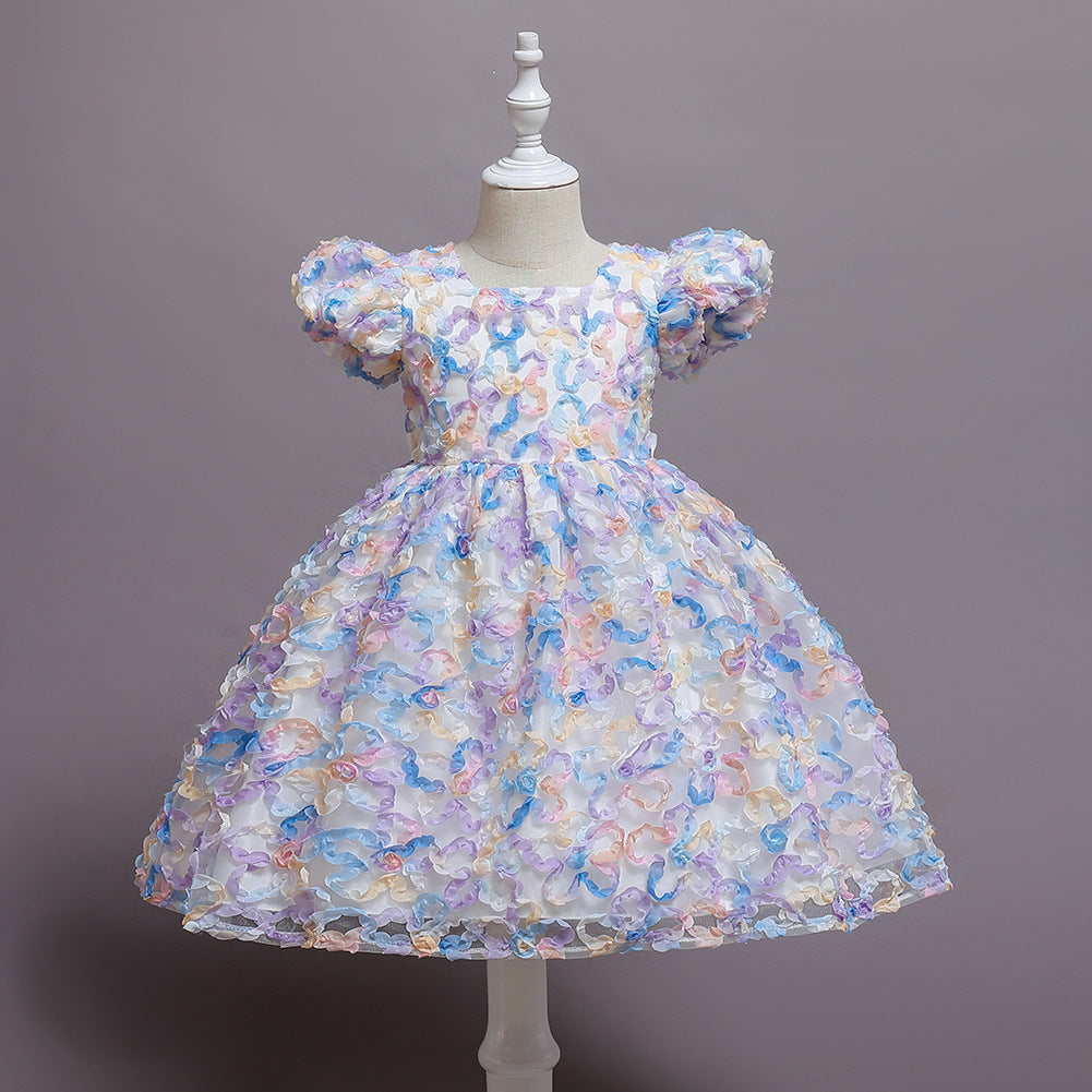 Kid Baby Girl Princess Gauze Flower Dresses