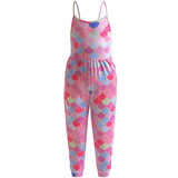 Kid Baby Girl Jumpsuit Long Suspenders Loose Pants