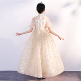 Kid Girls Performance Little Host Flower Wedding Dress