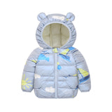 Baby Girl Cotton-padded Autumn Winter Windproof Cotton-padded Coats
