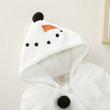 Baby Boy Girl Cashmere White Snowman One-piece Romper