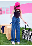 Kid Summer Girls Denim Wide Leg Causal Pants
