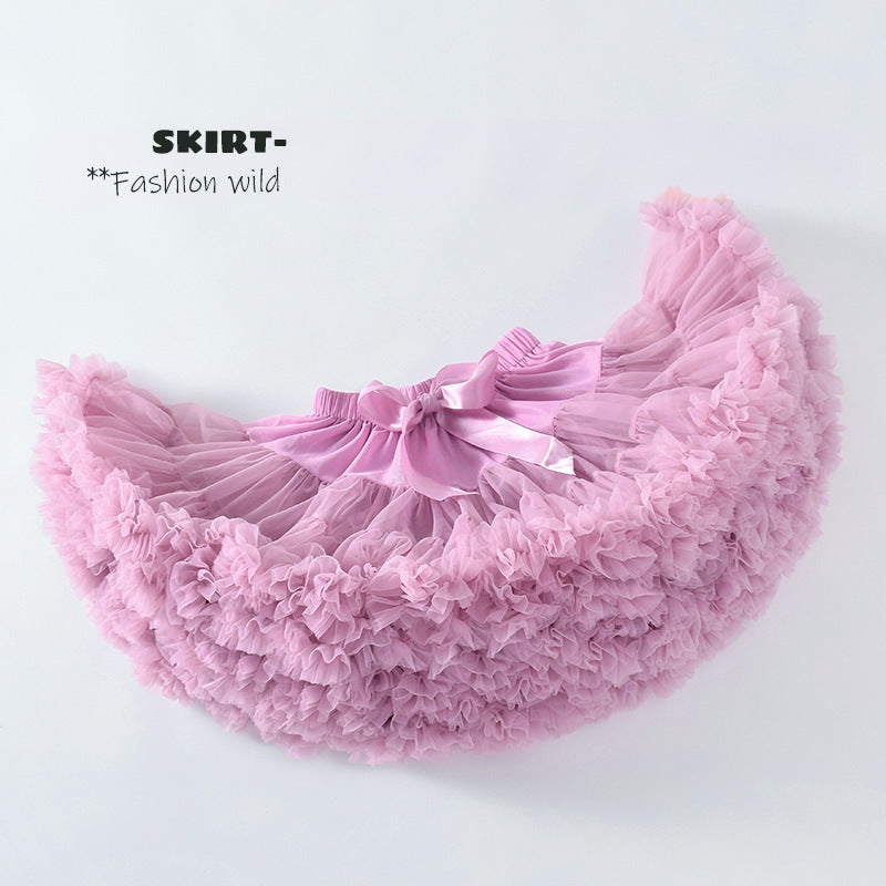 Kid Baby Girls Performance Princess Gauze Pompous Skirts