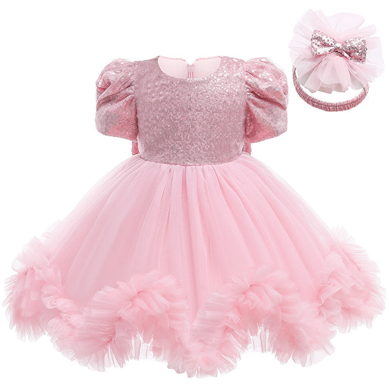 Baby Girl Christmas Adorn Princess Dress