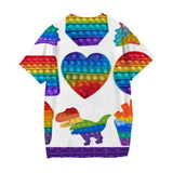 Kid Baby Boy Girl Funny Fidget T Shirt 3D Summer Short Sleeve T-shirt