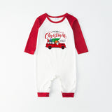 Family Matching Home Suit Christmas Plaid Patchwork Print Pajamas