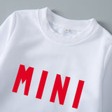 Family Matching Parent-child Print Round Neckline Mother-daughter Shirt