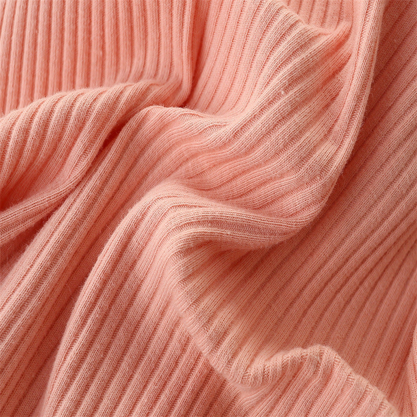 Kid Baby Girls Suit Summer Hole Stripe Bow Jeans 2 Pcs Sets