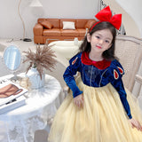 Kid Girl Ins Princess Dress Snow Christmas White Dresses