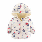 Kid Baby Girl Boy Winter Foreign Thick Cotton-padded Jacket Coats