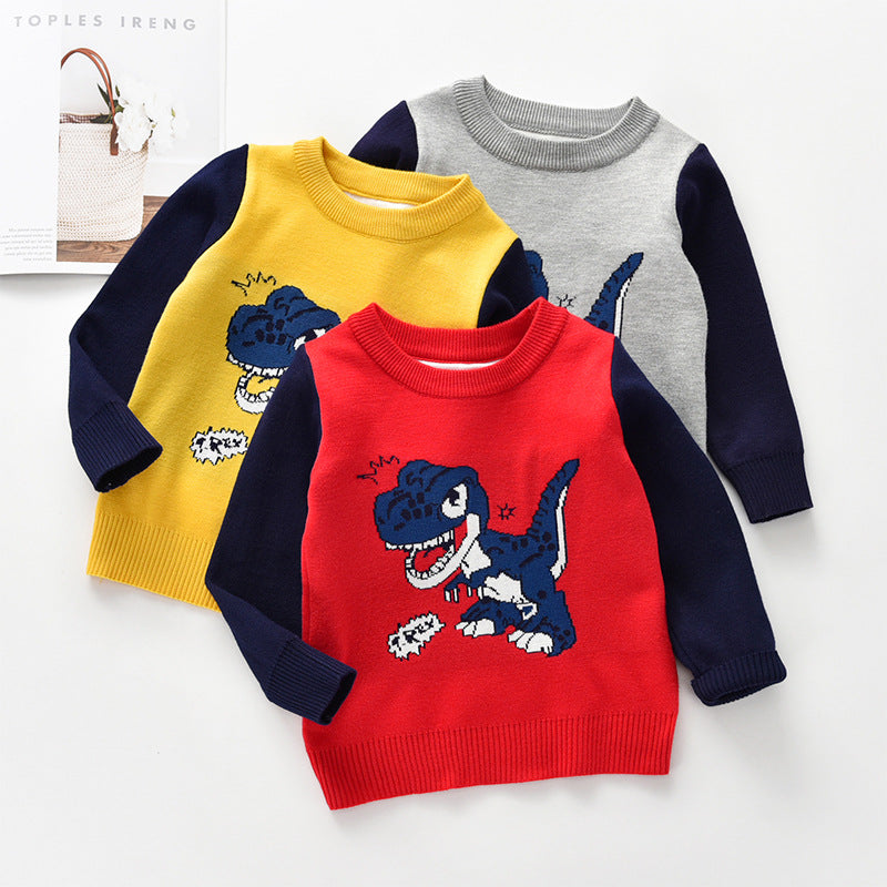 Kid Baby Girl Knit Pullover Autumn Christmas Jacquard Sweater