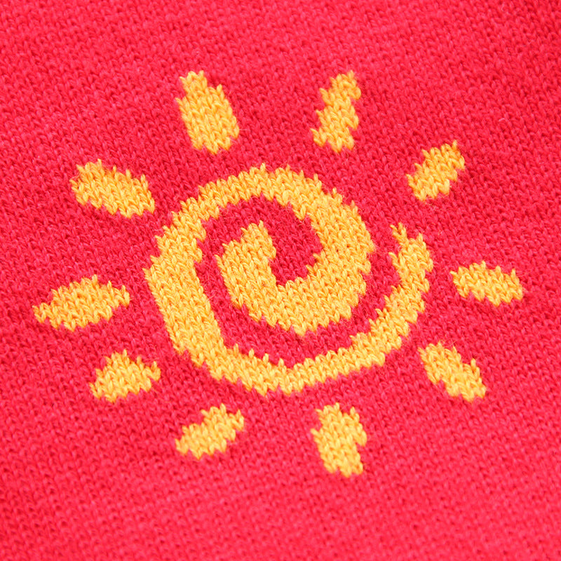 Kid Baby Girls Cardigan Explosive Round Neck Rainbow Autumn Sweaters