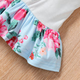Baby Spring Summer Easter Strap Rabbit Egg Print 2 Pcs Sets