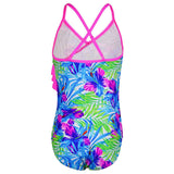 Kid Girls Swimsuit Ruffled One-piece Soaking Spring Beachwear
