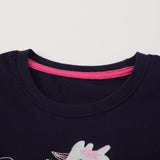 Kid Baby Girl Long Sleeved Embroidered Autumn Knitted Shirts Top