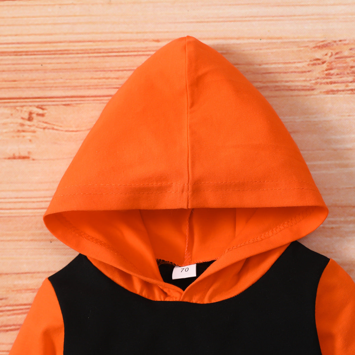 Halloween Baby Costume Long Sleeve Hooded Letter Print Rompers